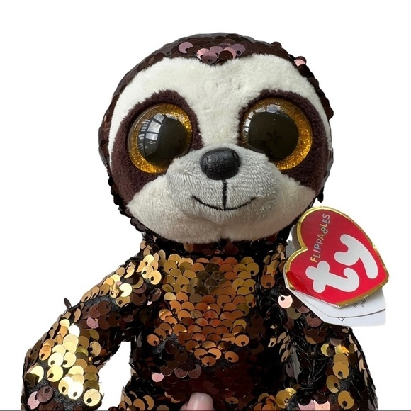 Ty‎ Flippables Sequined Dangler Sloth Adorable Stuffed Animal Kids Toy - Picture 4 of 8